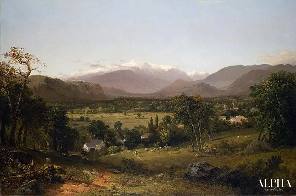 Le Mont Washington depuis la vallée de Conway - John Frederick Kensett - Reproductions de tableaux et peintures haut de gamme