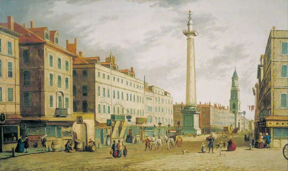 Le monument de Gracechurch Street Londres - Canaletto - Alpha Reproduction