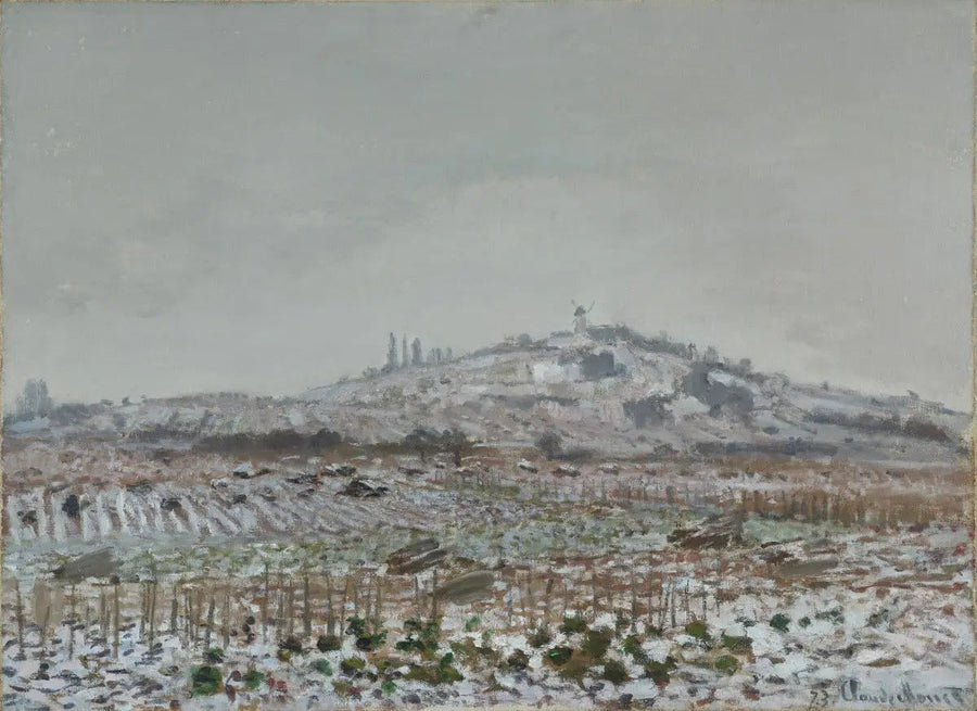 Le Moulin d'Orgemont, snø - Claude Monet