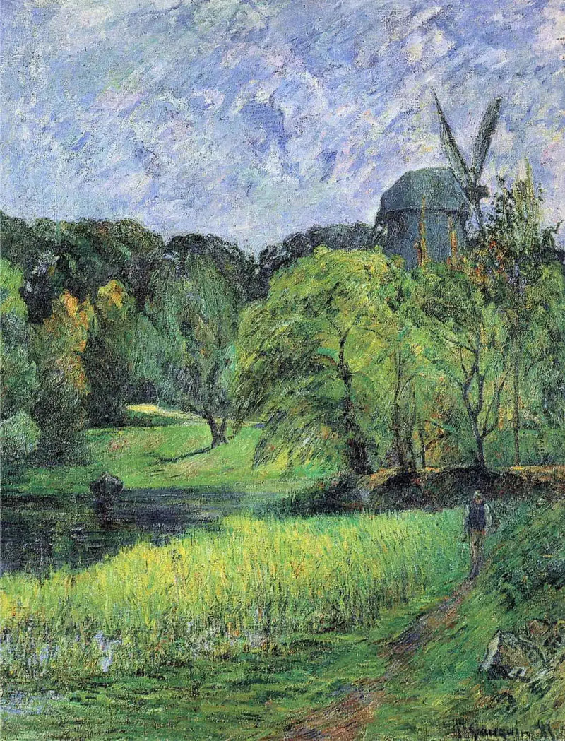 Møllen til dronningen i Østervold-parken - Paul Gauguin