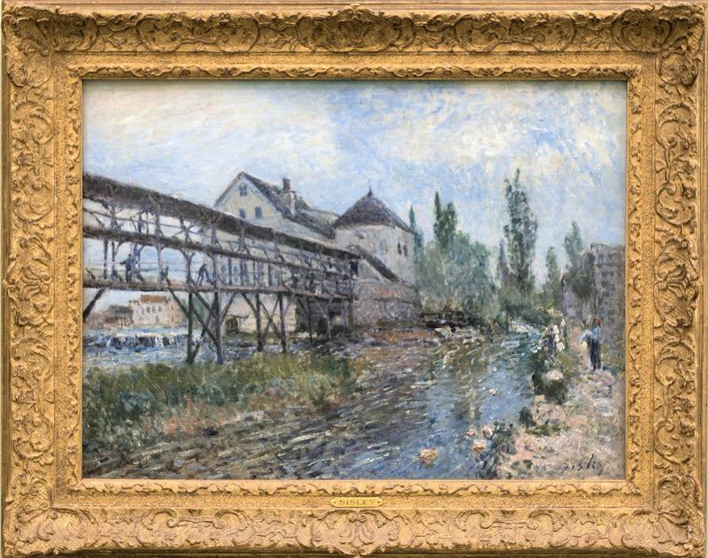 Provencher-møllen i Moret - Alfred Sisley
