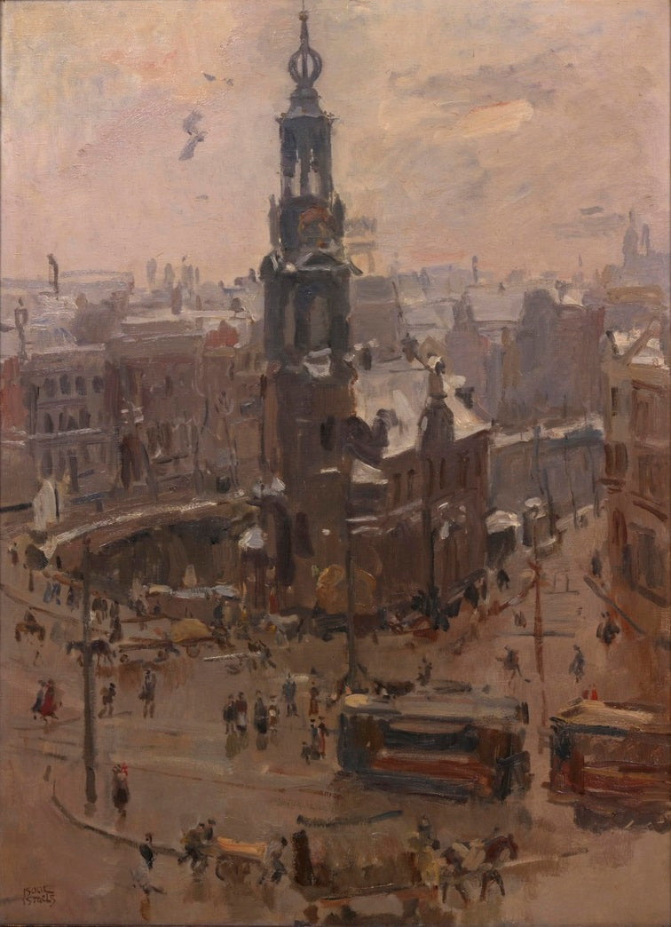 Munt i Amsterdam om vinteren - Isaac Israels