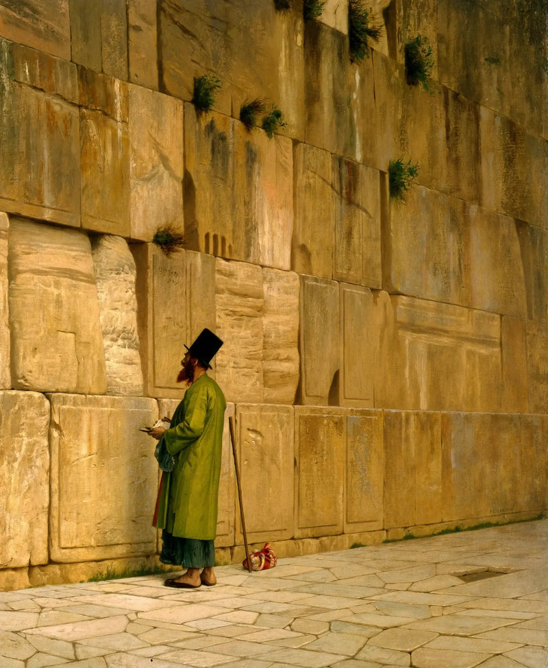 Salomos mur, også kalt Klageveggene - Jean-Léon Gérôme