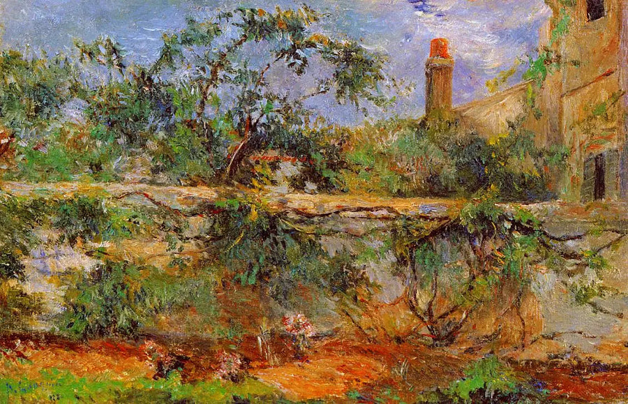 Den felles muren, eller Frukthagen - Paul Gauguin