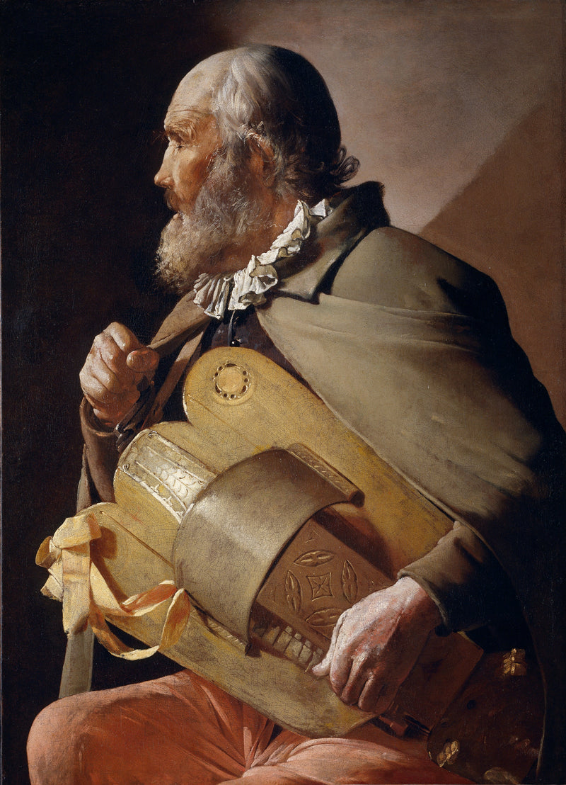 Den blinde musiker. - Georges de La Tour
