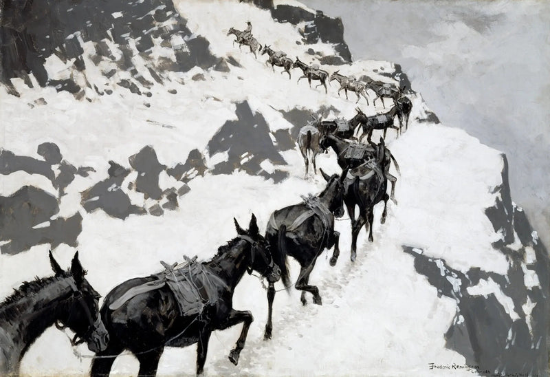 Mule-pakken - Frederic Remington

Source:
Le pack Mule - Frederic Remington