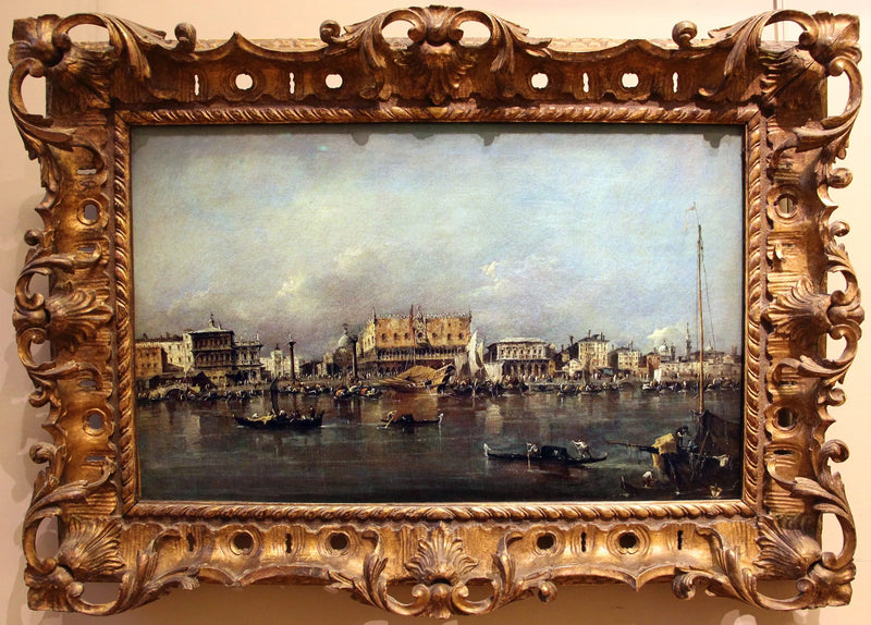 Venetiansk Dogepalass sett fra San Marco-bassenget - Francesco Guardi