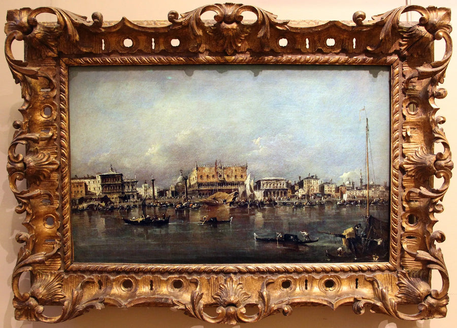 Venetiansk Dogepalass sett fra San Marco-bassenget - Francesco Guardi