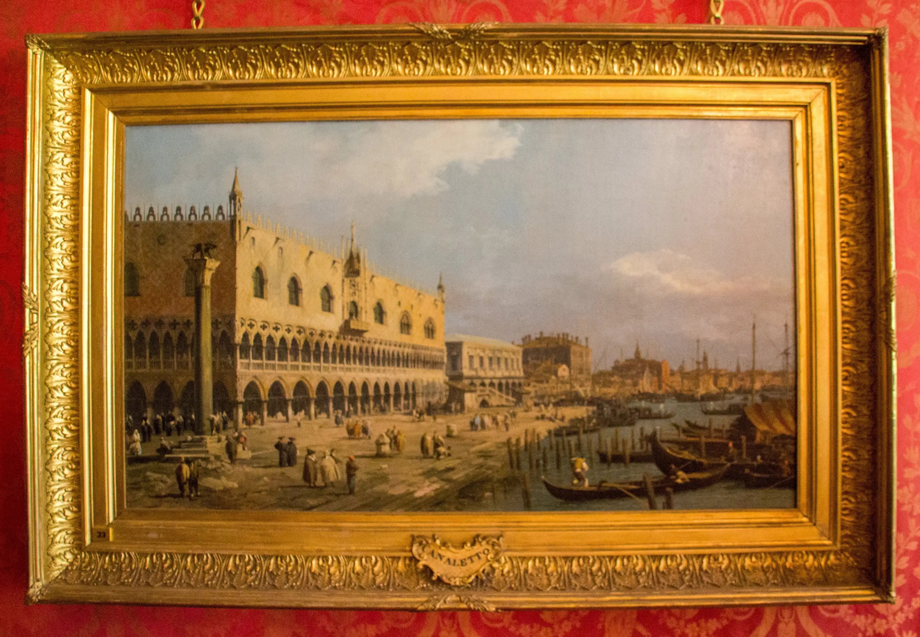 Le Palais du Doge et la Riva degli Schiavoni Venise - Canaletto - Alpha Reproduction