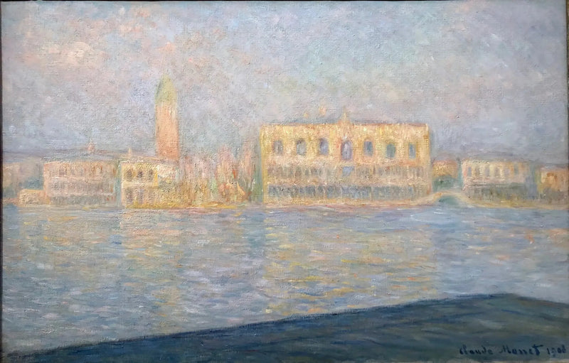 Ducalpalasset sett fra San Giorgio Maggiore - Claude Monet