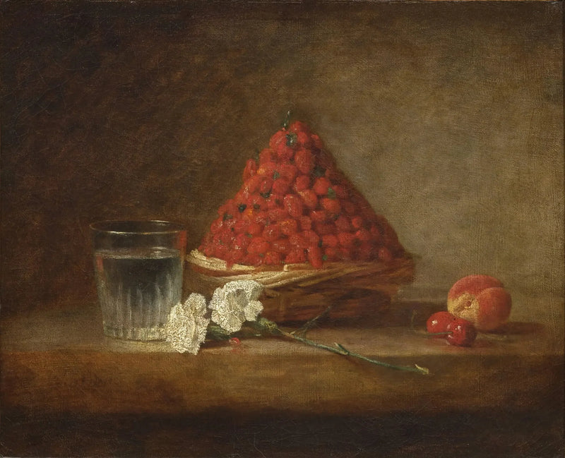 Kurven med jordbær - Jean Siméon Chardin