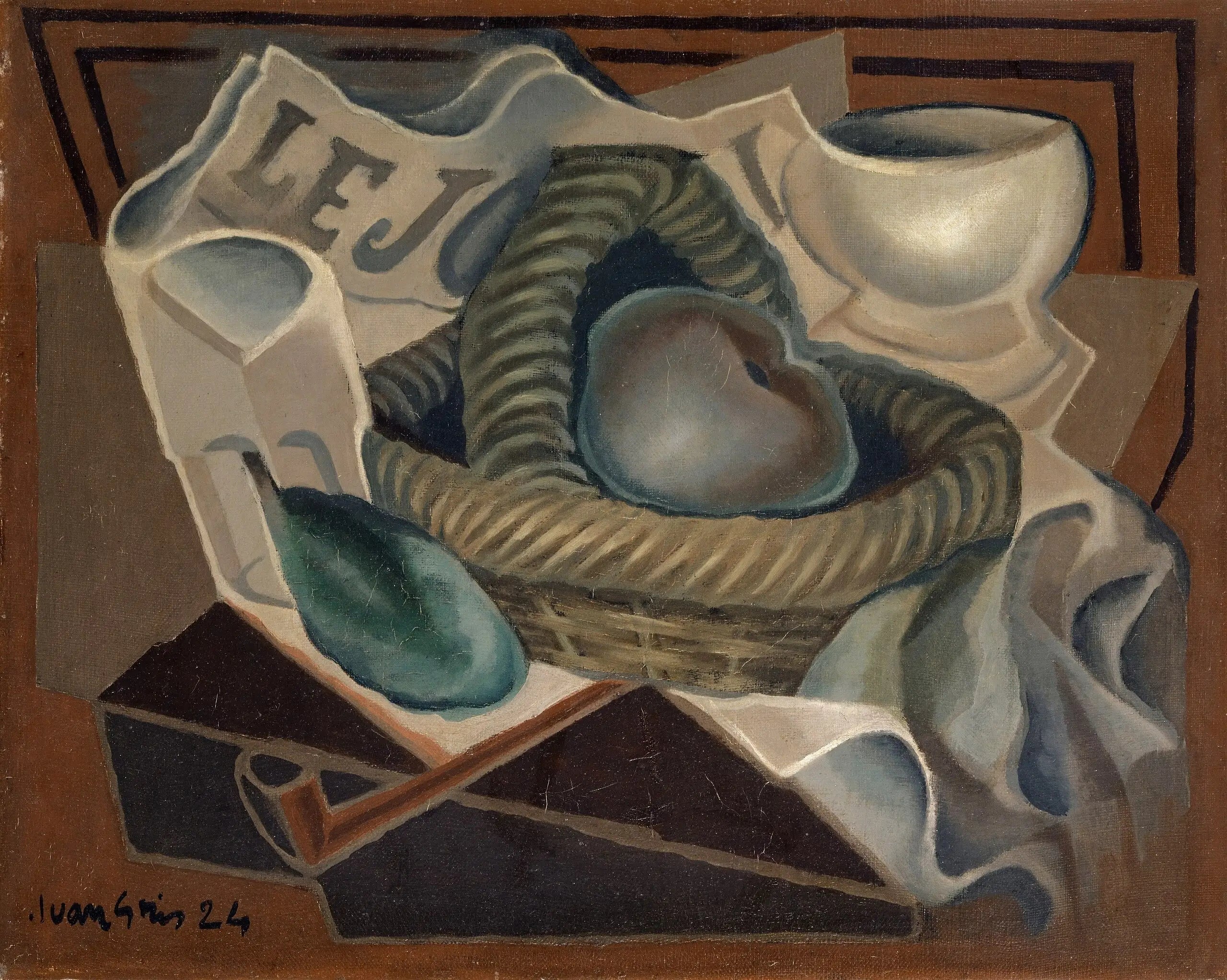 Le panier - Juan Gris image 1 tableau peint à l’huile sur toile