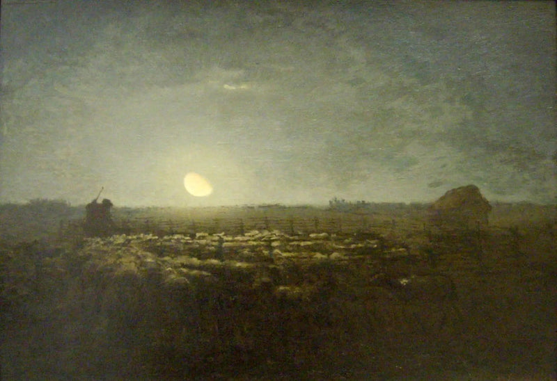 Sauelandskapet, måneskinn - Jean-François Millet