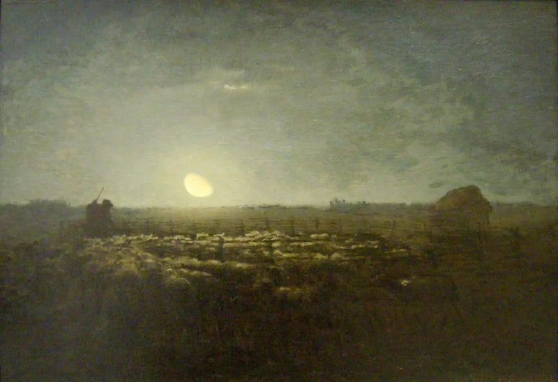 Sauelandskapet, måneskinn - Jean-François Millet