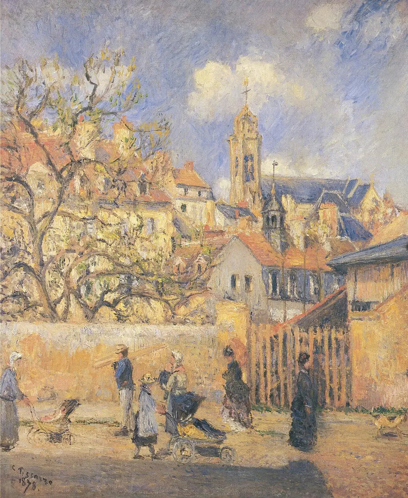 Parken ved Charrettes, Pontoise - Camille Pissarro