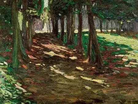 Saint-Cloud-parken, skyggefull allé - Vassily Kandinsky