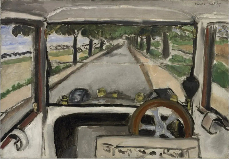 Vindskjermen, på veien til Villacoublay - Henri Matisse