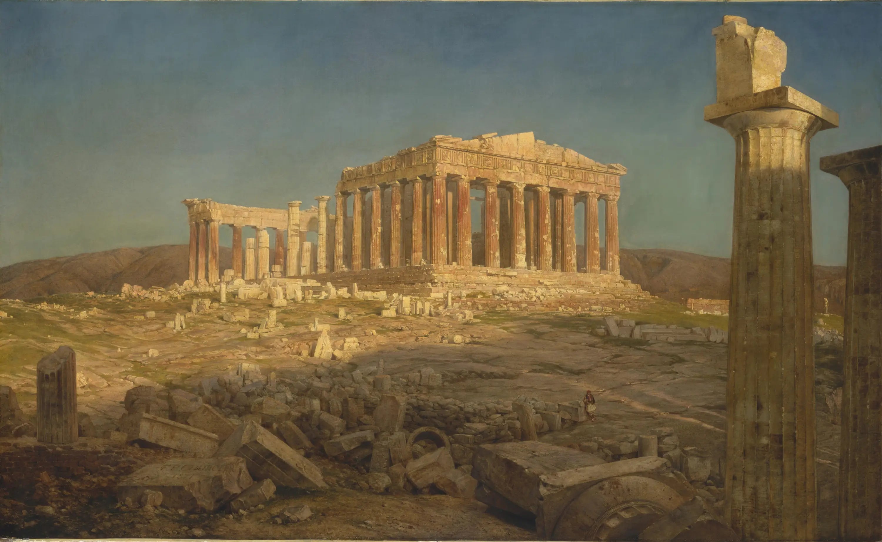 Le Parthénon - Frederic Edwin Church image 1 copie de tableau peinte à la main