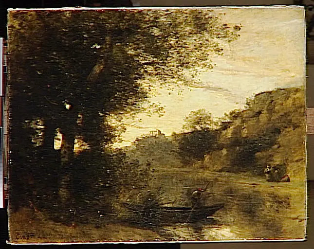 Le Passeur - Jean-Baptiste Camille Corot - Alpha Reproduction