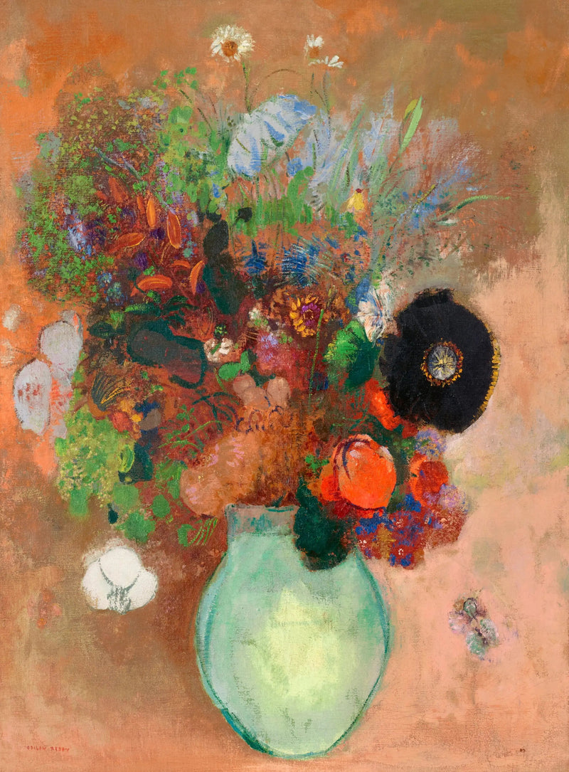 Den svarte valmuen - Odilon Redon