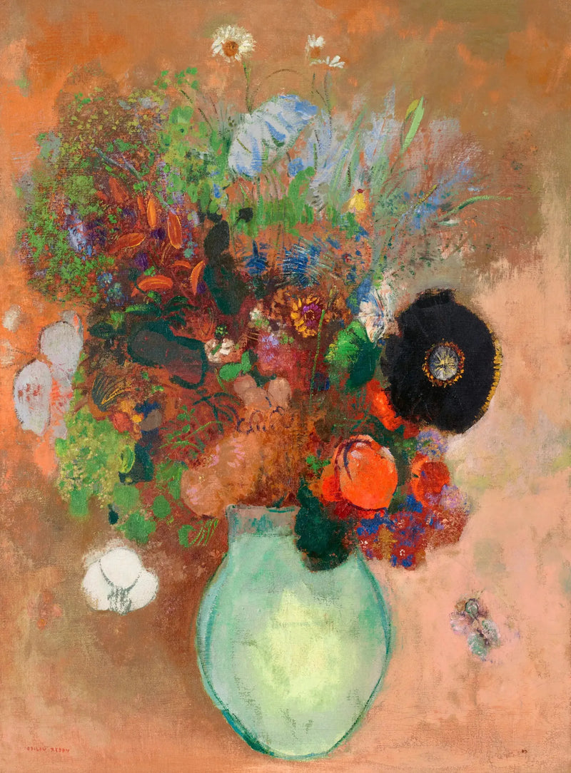 Den svarte valmuen - Odilon Redon