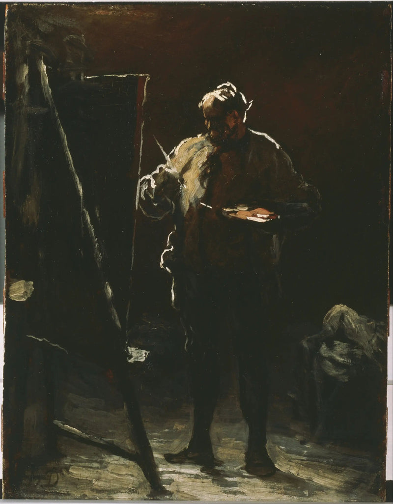 Maleren ved sitt staffeli - Honoré Daumier