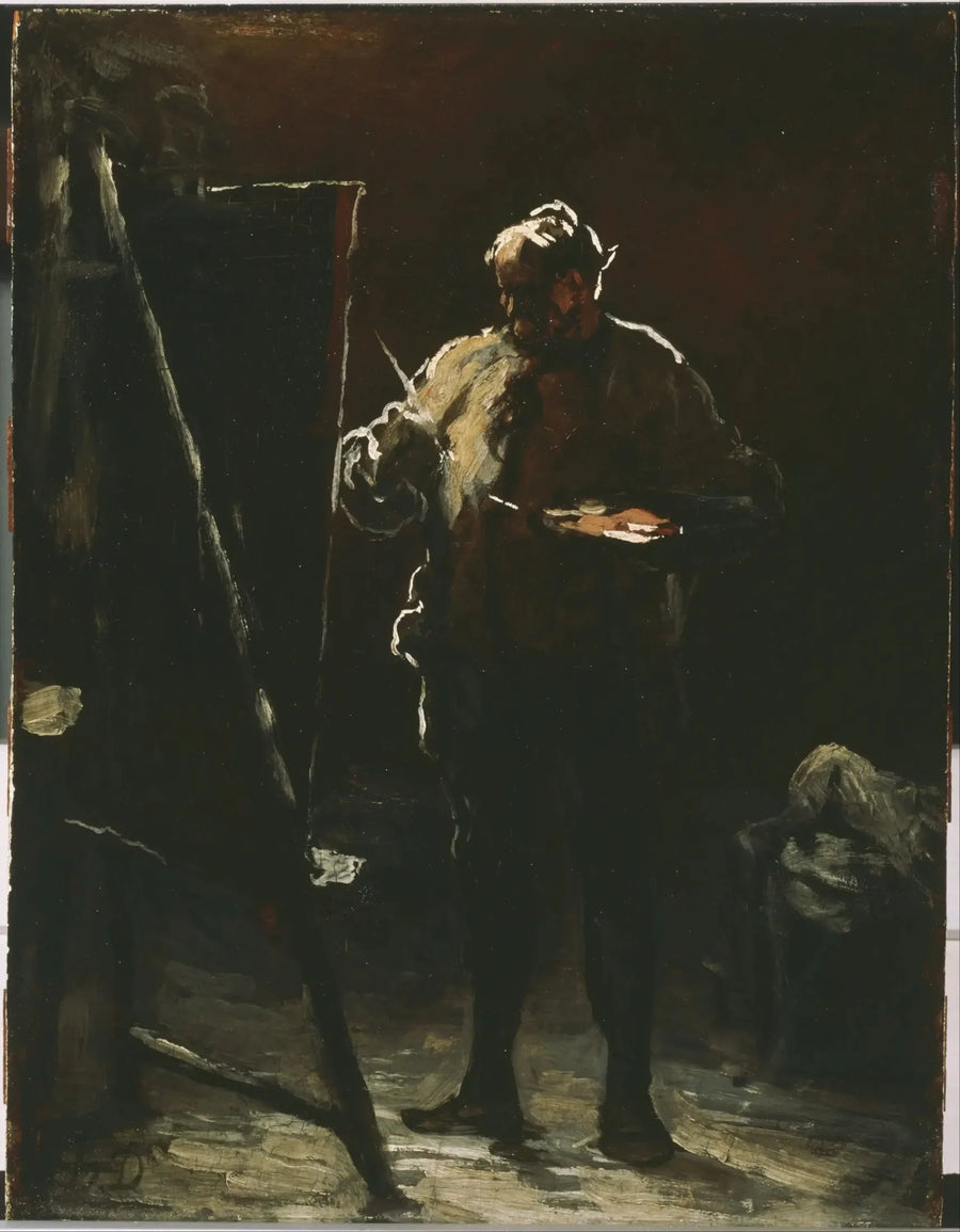 Maleren ved sitt staffeli - Honoré Daumier