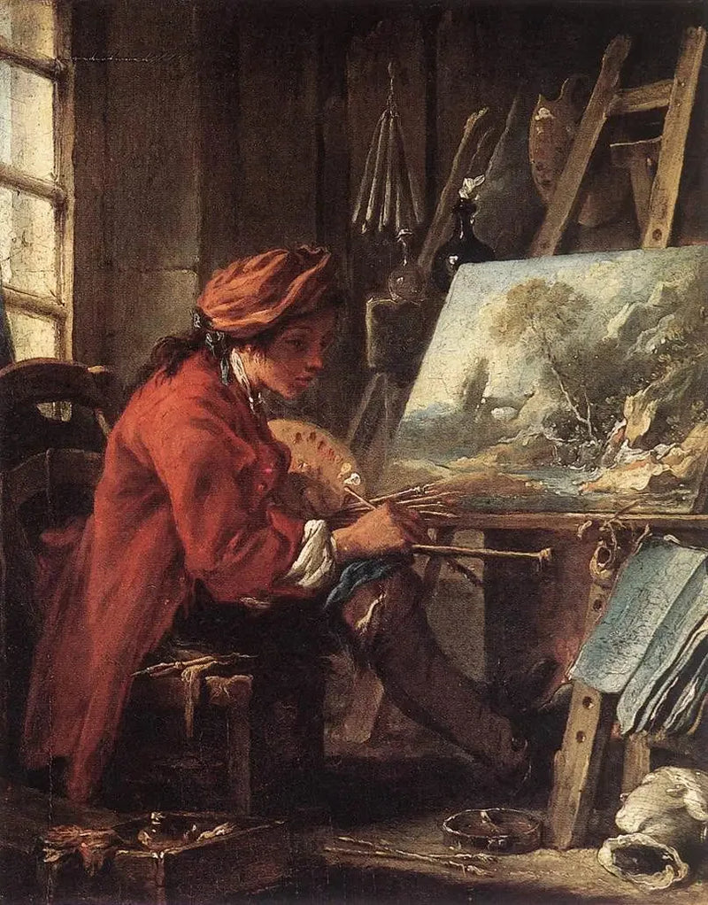 Maleren i sitt atelier - François Boucher