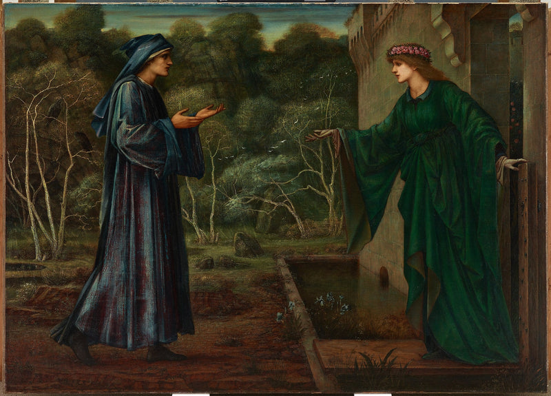Pilegrimen ved døråpningen til latskapen - Edward Burne-Jones