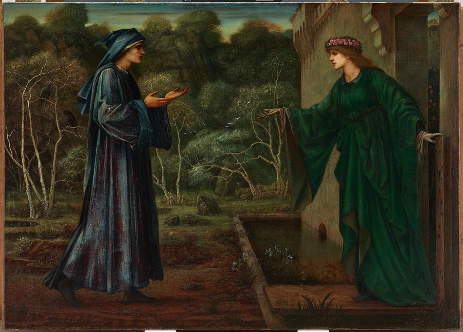 Pilegrimen ved døråpningen til latskapen - Edward Burne-Jones