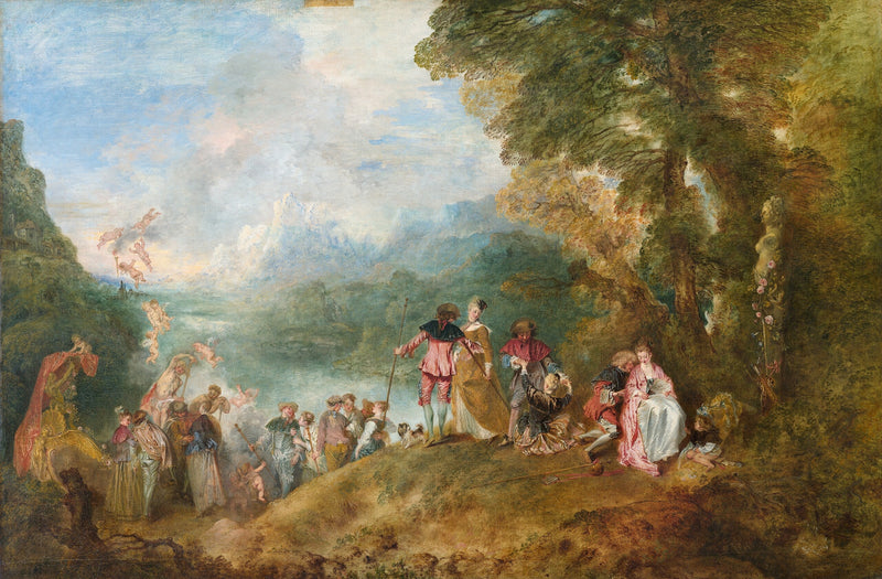 Pilegrimsreisen til øya Kythera - Antoine Watteau