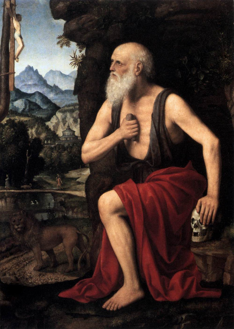Den fromme Saint Jerome - Bernardino Luini