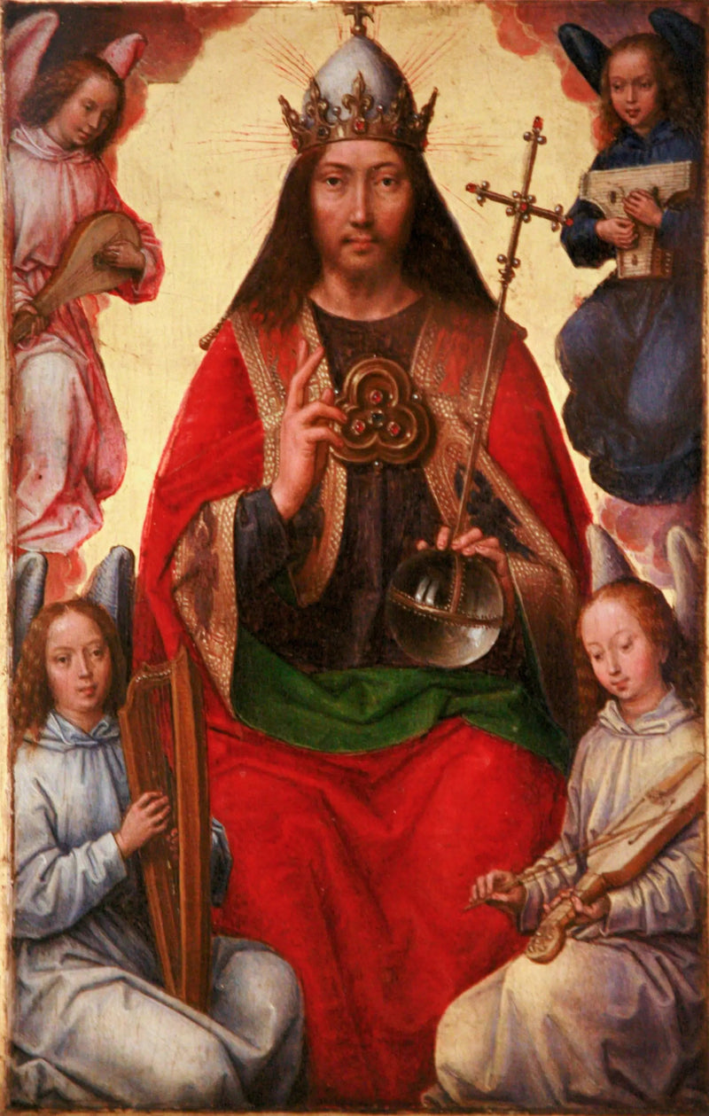 Den evige Faderen omgitt av engler - Hans Memling