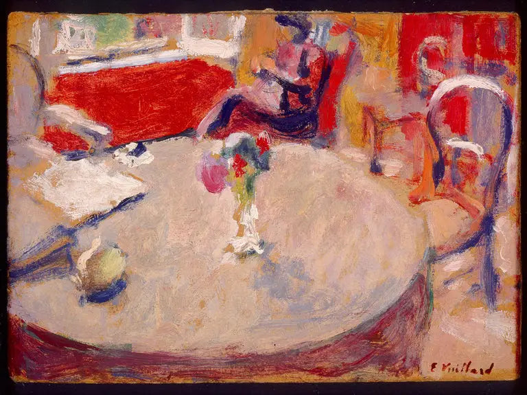 Den lille buketten på bordet - Édouard Vuillard