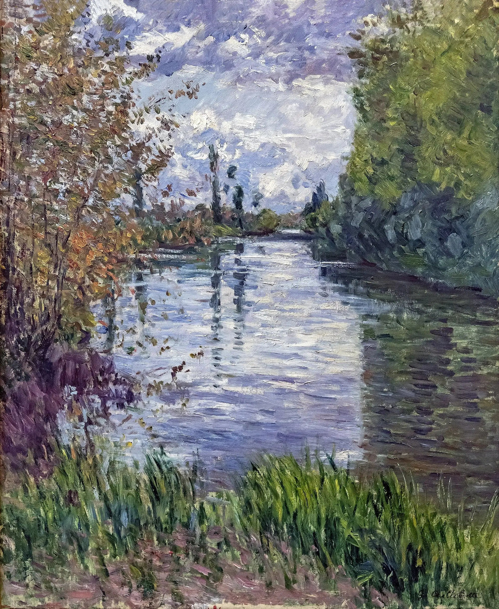 Le Petit bras de la Seine en automne - Gustave Caillebotte image 1 reproduction réalisée par Alpha Reproduction