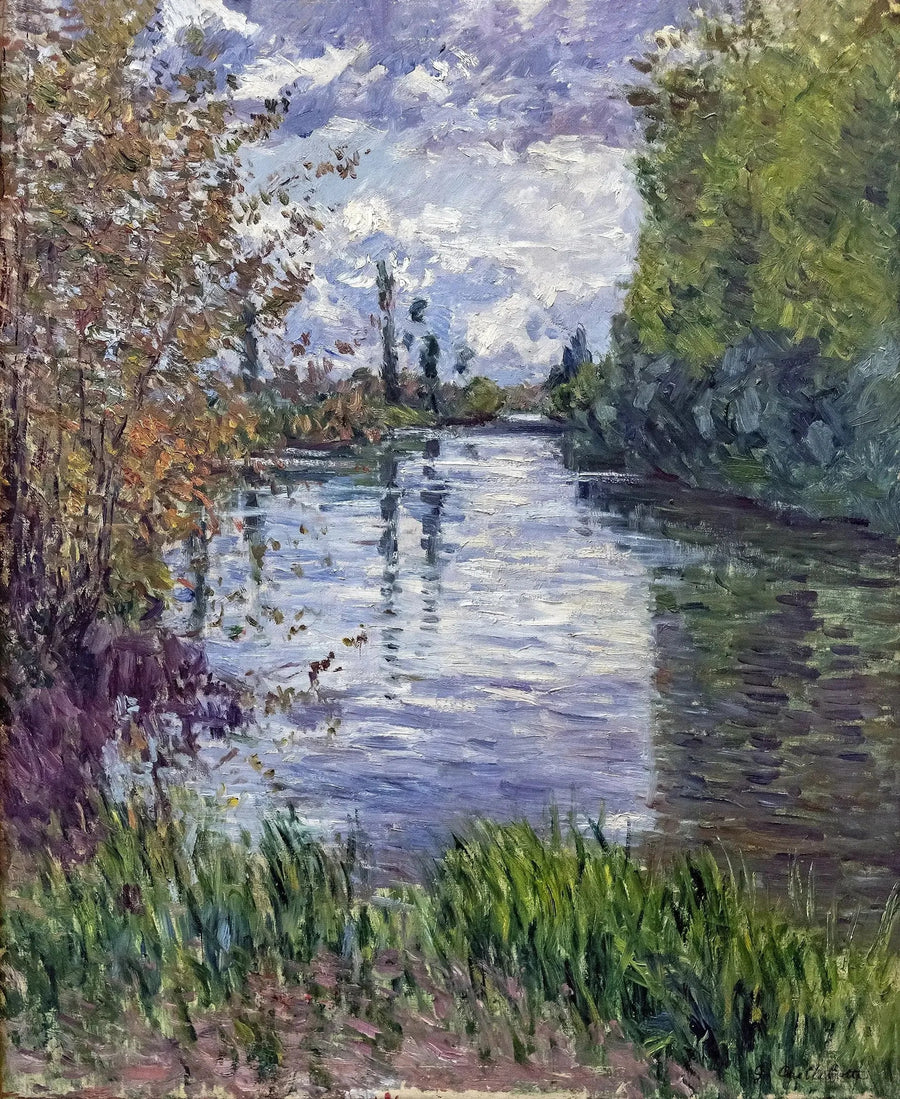 Den lille armen av Seinen om høsten - Gustave Caillebotte