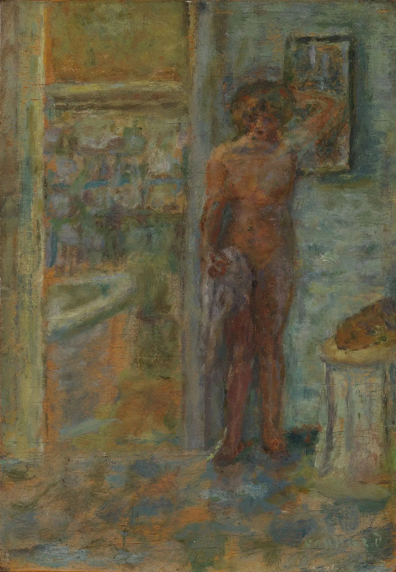 Den lille nakenmodellen ved speilet - Pierre Bonnard