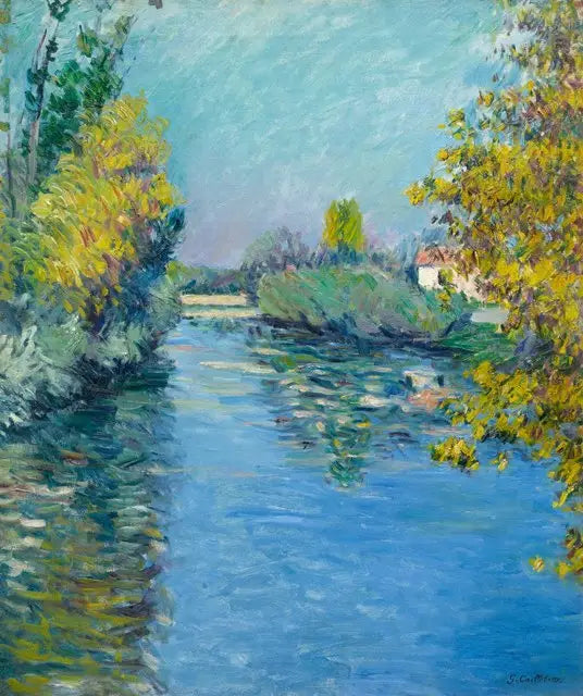 Den lille bh fra Seinen, høsteffekt - Gustave Caillebotte