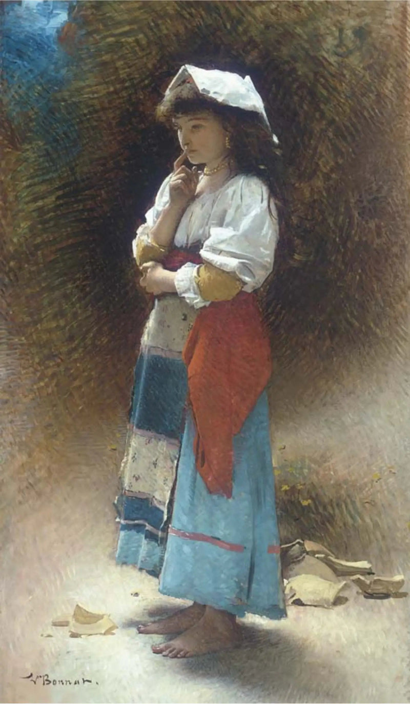 Den knuste muggen (nakenfotversjon) - Léon Bonnat