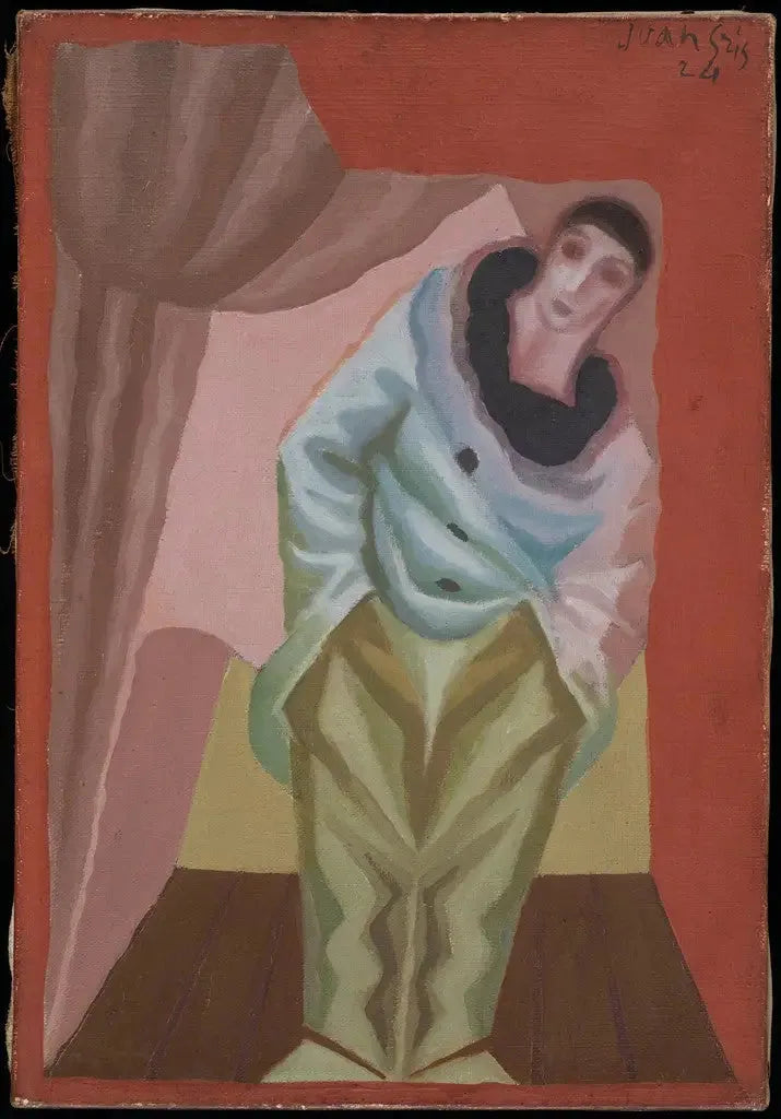 Pierrot ved Gardinen - Juan Gris
