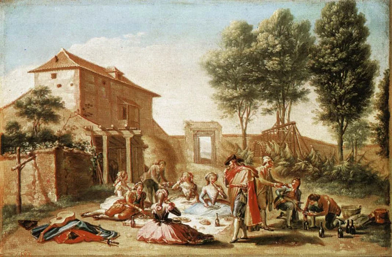 Piknik på landsbygda - Francisco Bayeu