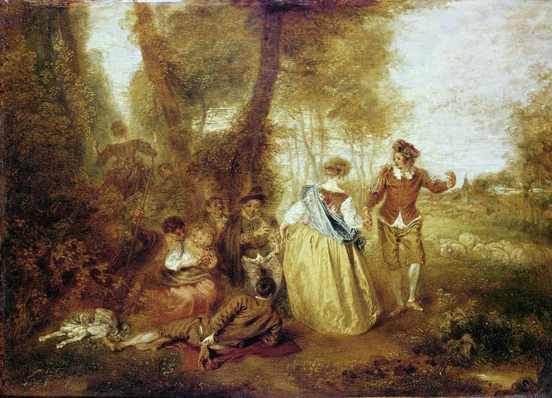 Den pastoral glede - Antoine Watteau