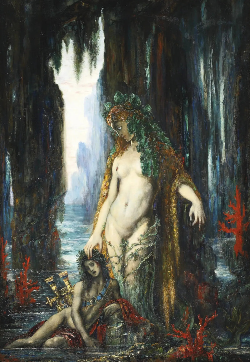 Poeten og Sirenen - Gustave Moreau