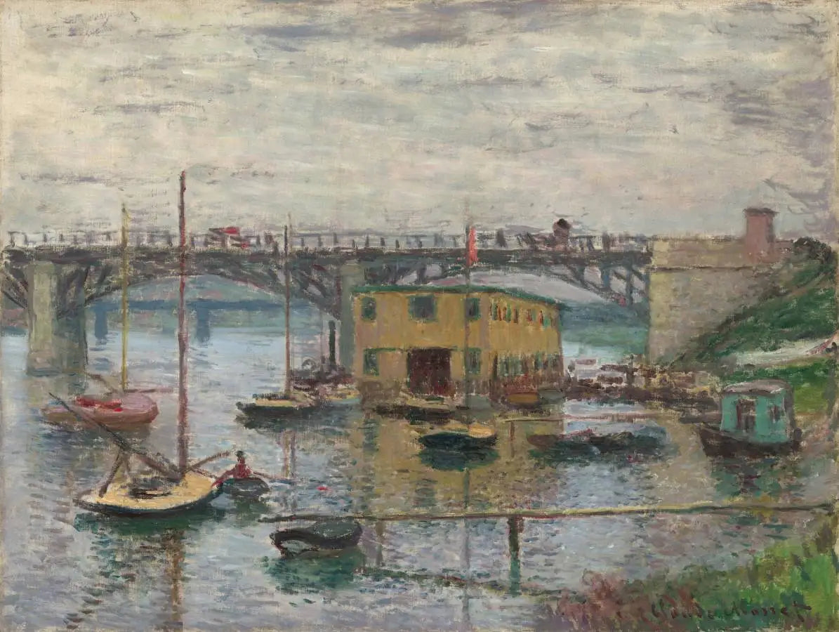 Le pont à Argenteuil un jour gris - Claude Monet - Alpha Reproduction