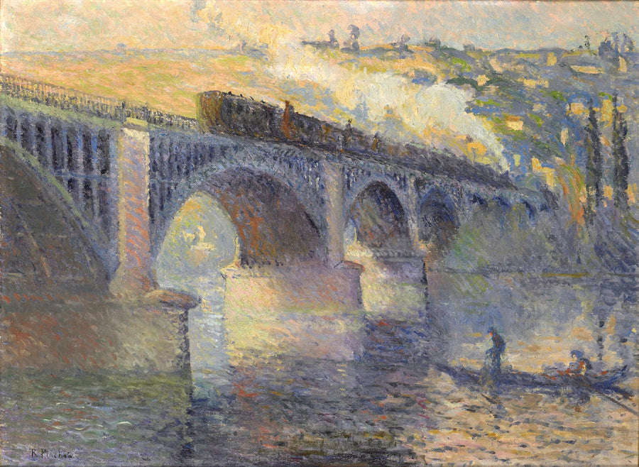 Broen til engelskmennene, solnedgang - Robert Antoine Pinchon