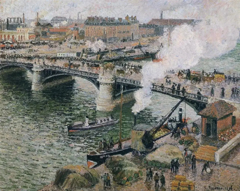 Broen Boieldieu i Rouen - Camille Pissarro