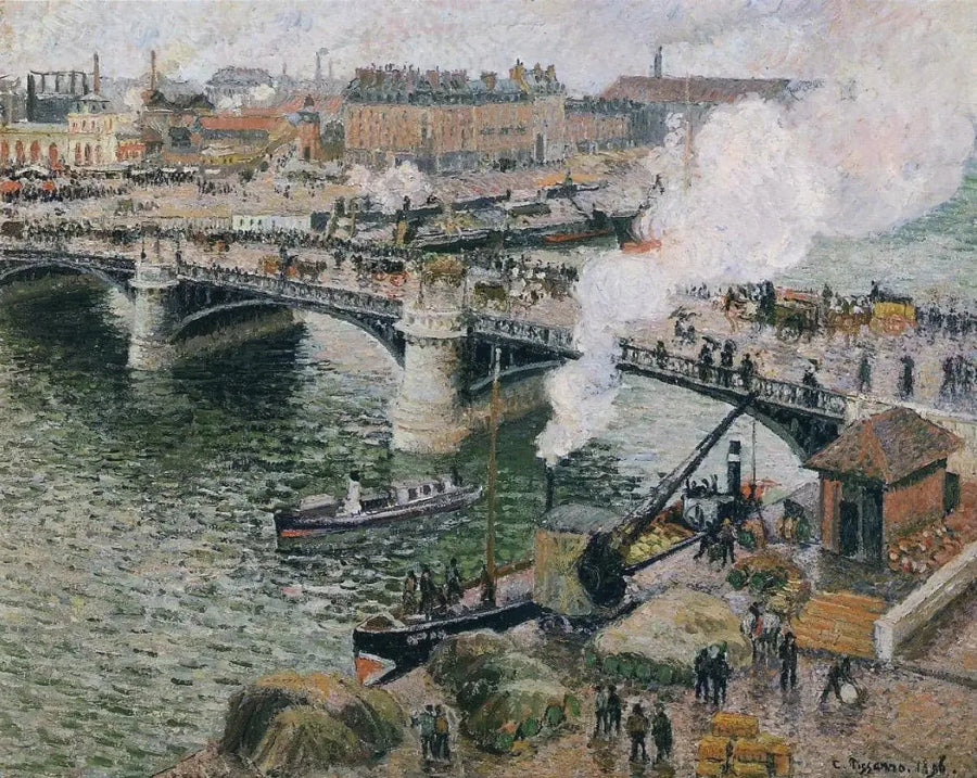 Broen Boieldieu i Rouen - Camille Pissarro
