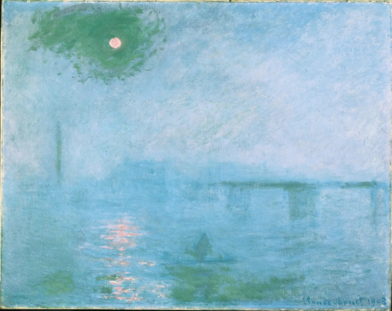 Charing Cross-broen: tåke over Themsen - Claude Monet