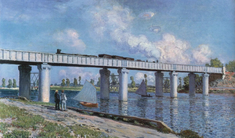 Jernbanebroen i Argenteuil - Claude Monet