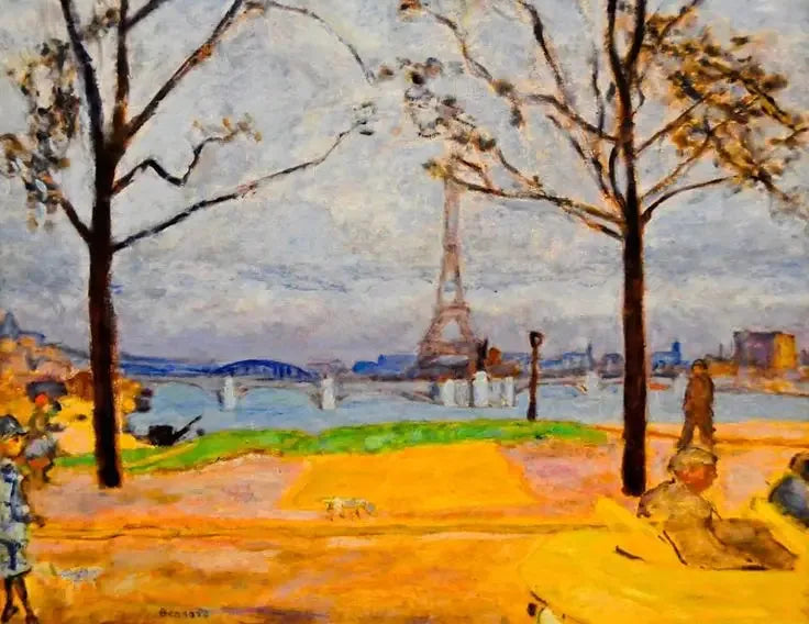 Grenelle-brua og Eiffeltårnet - Pierre Bonnard